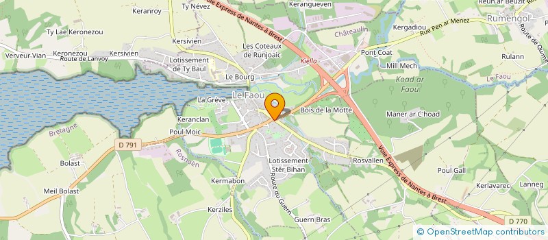 localisation de l'entreprise SYNDICAT MIXTE DU PARC NATUREL REGIONAL D ARMORIQUE à LE FAOU