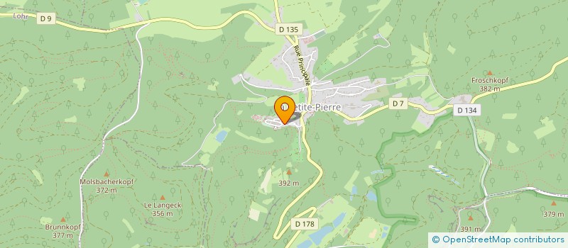 localisation de l'entreprise SYNDICAT MIXTE DU PARC NATUREL REGIONAL DES VOSGES DU NORD (SYCOPARC) à LA PETITE-PIERRE
