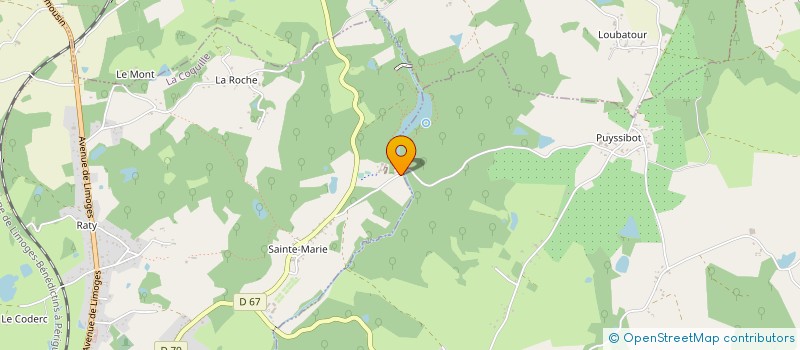 localisation de l'entreprise SYNDICAT MIXTE DU PARC NATUREL REGIONAL PERIGORD-LIMOUSIN à LA COQUILLE