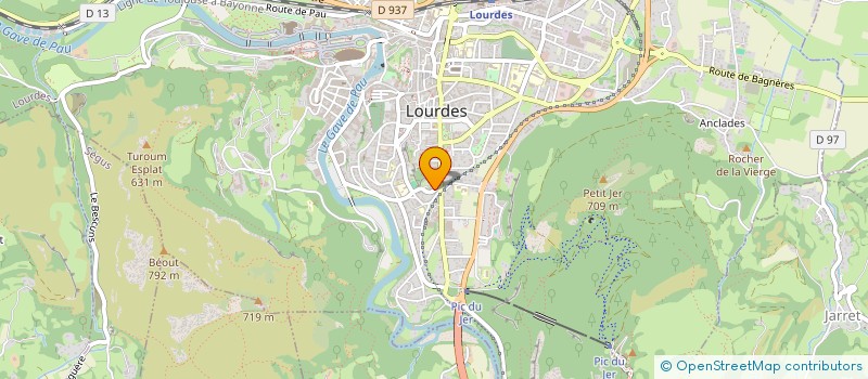 localisation de l'entreprise SYNDICAT MIXTE DU PAYS DE LOURDES ET DES VALLEES DES GAVES à LOURDES
