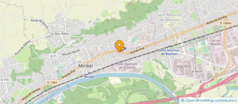 localisation de l'entreprise SYNDICAT MIXTE DU RUISSEAU DES ECHETS ET DU RAVIN DES PROFONDIERES à MIRIBEL