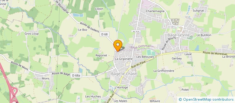 localisation de l'entreprise SYNDICAT MIXTE DU SCOT BRESSE-VAL DE SAONE à BAGE-LE-CHATEL