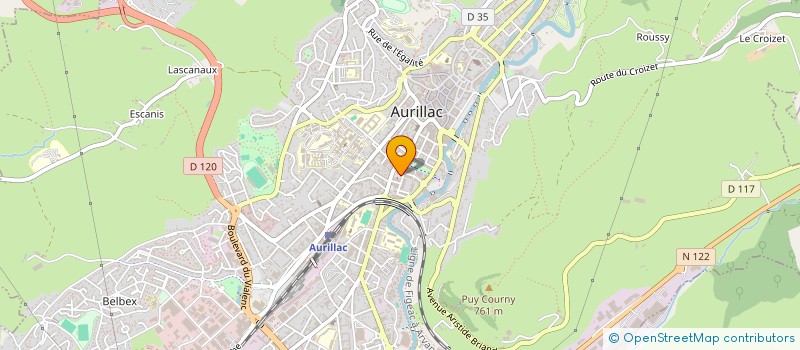 localisation de l'entreprise SYNDICAT MIXTE DU SCOT DU BASSIN D'AURILLAC, DU CARLADES ET DE LA CHATAIGNERAIE à AURILLAC