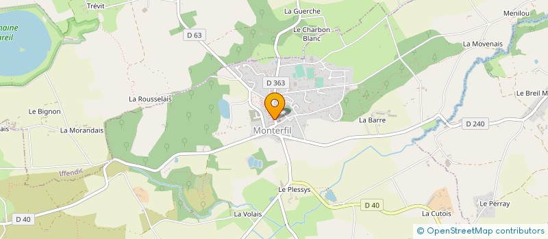 localisation de l'entreprise SYNDICAT MIXTE EAU DE LA FORET DE PAIMPONT à MONTERFIL