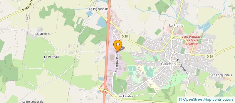 localisation de l'entreprise SYNDICAT MIXTE EAU DES BRUYERES à GUICHEN