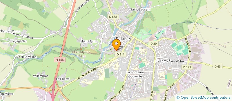 localisation de l'entreprise SYNDICAT MIXTE EAUX SUD CALVADOS à FALAISE