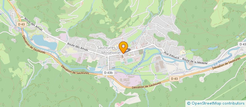 localisation de l'entreprise SYNDICAT MIXTE FONCTIONNEMENT ECOLE DE MUSIQUE INTERCOMMUNALE à SAULXURES-SUR-MOSELOTTE