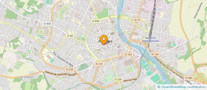 localisation de l'entreprise SYNDICAT MIXTE FOURRIERE ANIMALE CENTRE YONNE à AUXERRE
