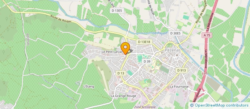 localisation de l'entreprise SYNDICAT MIXTE HERAULT ENERGIE à PEZENAS