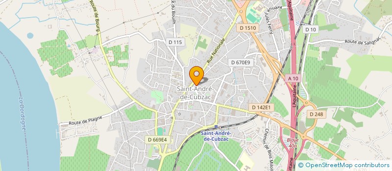localisation de l'entreprise SYNDICAT MIXTE INTERCOMMUNAL D'ADDUCTION D'EAU POTABLE ET D'ASSAINISSEMENT DU CUBZADAIS- FRONSADAIS à SAINT-ANDRE-DE-CUBZAC