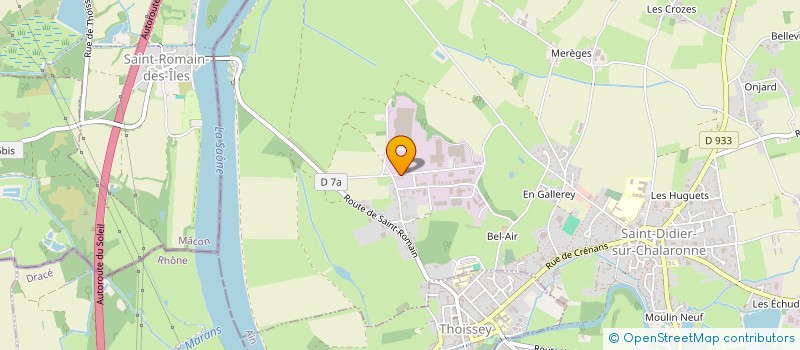 localisation de l'entreprise SYNDICAT MIXTE INTERCOMMUNAL DE DESTRUCTION DES ORDURES MENAGERES VEYLE SAONE à SAINT-DIDIER-SUR-CHALARONNE