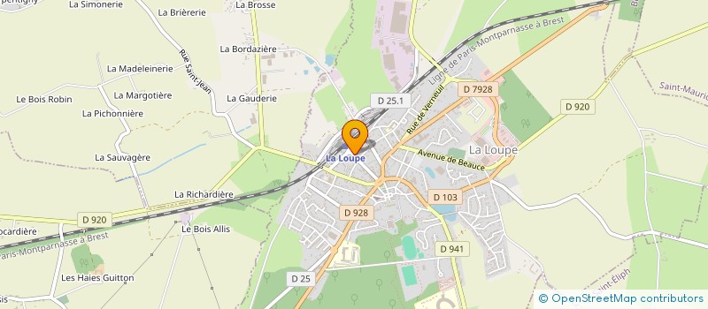 localisation de l'entreprise SYNDICAT MIXTE INTERCOMMUNAL POUR L'AMENAGEMENT ET DEVELOPPEMENT DU PERCHE D'EURE ET LOIR à LA LOUPE