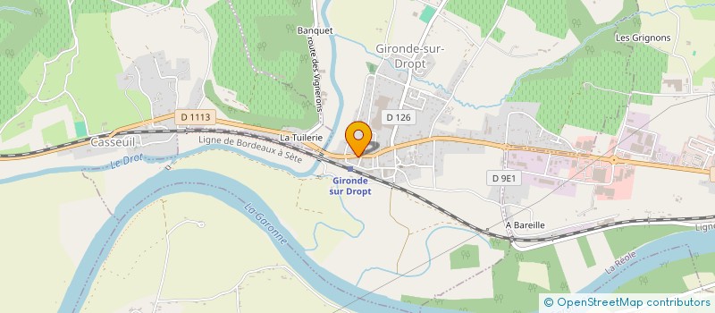 localisation de l'entreprise SYNDICAT MIXTE INTERTERRITORIAL POUR L'HABITAT ET LA MAITRISE DE L'ENERGIE/ SIPHEM MAISON DE L'HABITAT ET DE L'ENERGIE  GIRONDE-SUR-DROPT