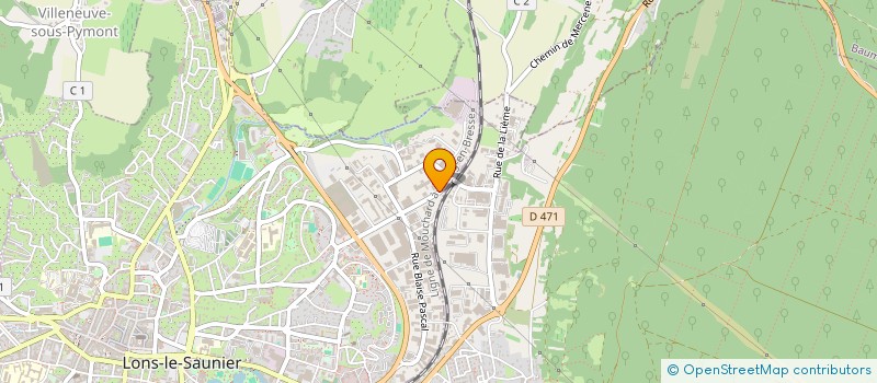 localisation de l'entreprise SYNDICAT MIXTE OUVERT DE LA CUISINE COLLECTIVE POUR L'AGGLOMERATION LEDONIENNE à LONS-LE-SAUNIER