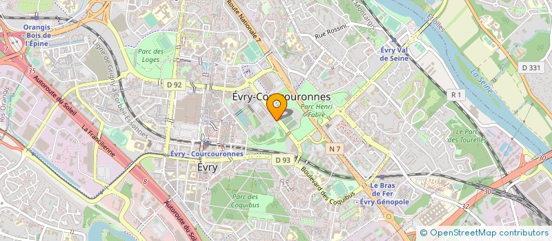 localisation de l'entreprise SYNDICAT MIXTE OUVERT ESSONNE NUMERIQUE à EVRY-COURCOURONNES