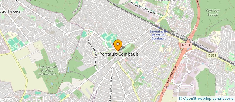 localisation de l'entreprise SYNDICAT MIXTE POUR L'ALIMENTATION EN EAU POTABLE DE L'OUEST BRIARD à PONTAULT-COMBAULT