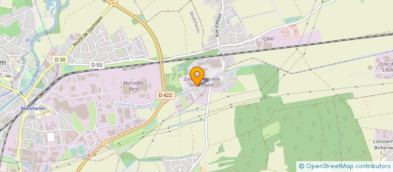 localisation de l'entreprise SYNDICAT MIXTE POUR LA COLLECTE ET LE TRAITEMENT DES ORDURES MENAGERES DE MOLSHEIM ET ENVIRONS à MOLSHEIM