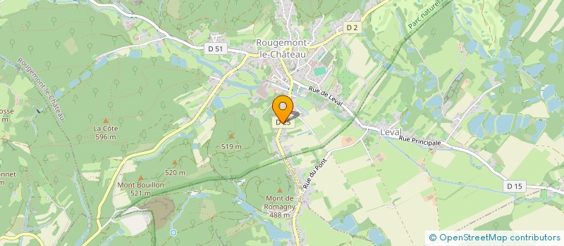 localisation de l'entreprise SYNDICAT MIXTE POUR LA COLLECTE ET LE TRAITEMENT ES ORDURES MENAGERES DE LA ZONE SOUS VOSGIENNE à ROUGEMONT-LE-CHATEAU