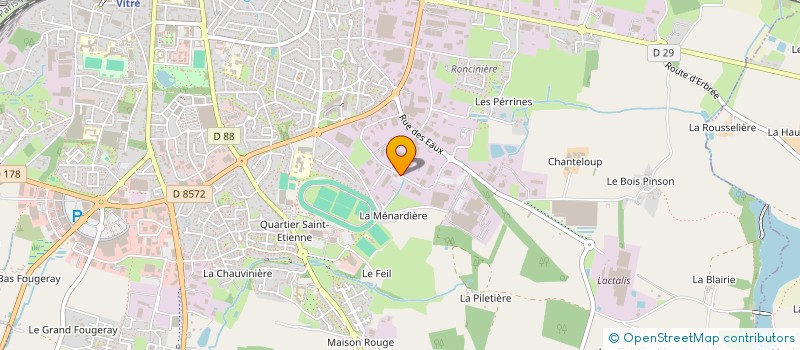 localisation de l'entreprise SYNDICAT MIXTE POUR LA COLLECTE ET LE TRI DES ORDURES MENAGERES DU SECTEUR SUD-EST D'ILLE ET VILAINE  VITRE
