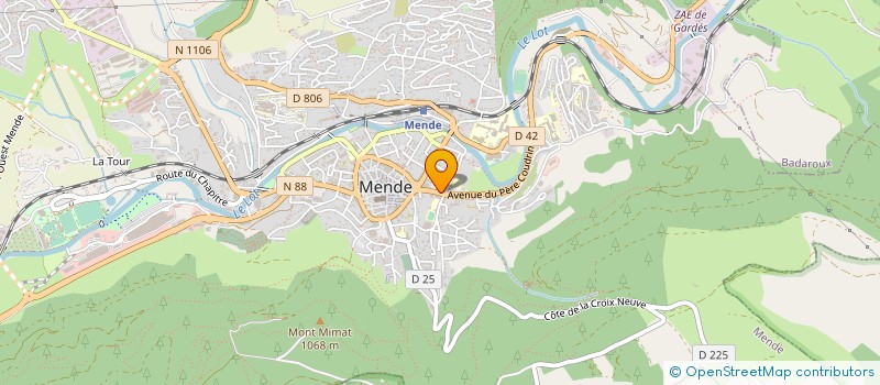 localisation de l'entreprise SYNDICAT MIXTE POUR LA GESTION DE L ECOLE DEPARTEMENTALE DE MUSIQUE DE LA LOZERE  MENDE