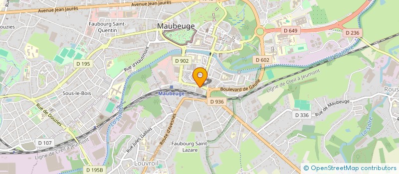 localisation de l'entreprise SYNDICAT MIXTE SAMBRE MOBILITES à MAUBEUGE