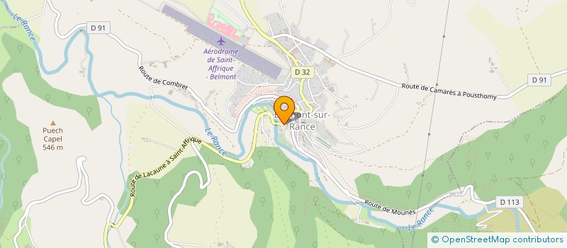 localisation de l'entreprise SYNDICAT MIXTE TARN SORGUES DOURDOU RANCE à BELMONT-SUR-RANCE