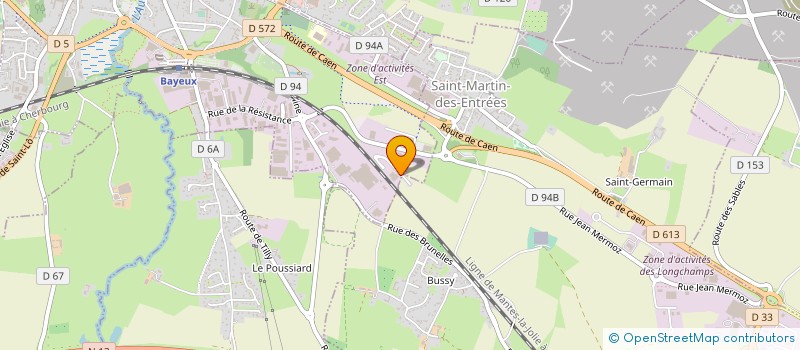 localisation de l'entreprise SYNDICAT MIXTE TRAITEMENT VALORISATION DES DECHETS MENAGERS REGION OUEST CALVADOS à BAYEUX