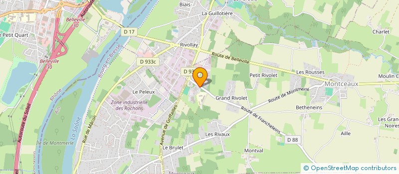 localisation de l'entreprise SYNDICAT MIXTE VAL DE SAONE-DOMBES à MONTCEAUX
