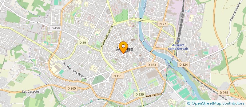 localisation de l'entreprise SYNDICAT MIXTE YONNE MEDIAN à AUXERRE