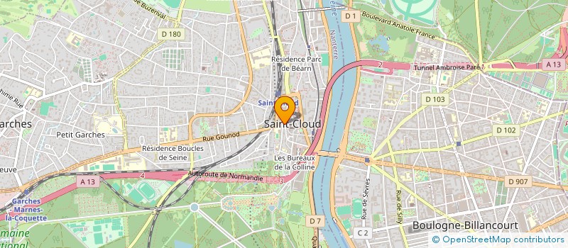 localisation de l'entreprise SYNDICAT NATION ENSEIGN TECHN APPRENT AU à SAINT-CLOUD