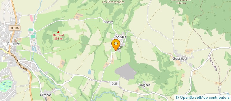 localisation de l'entreprise SYNDICAT NATIONAL AGRICOLE ET DE LA RURALITE VERTE FRANCE  SAINT-PAULIEN