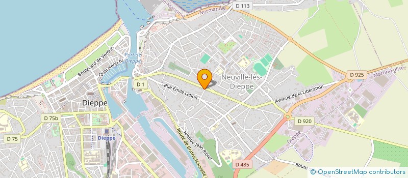 localisation de l'entreprise SYNDICAT NATIONAL CHAUFFEURS ROUTIERS  DIEPPE