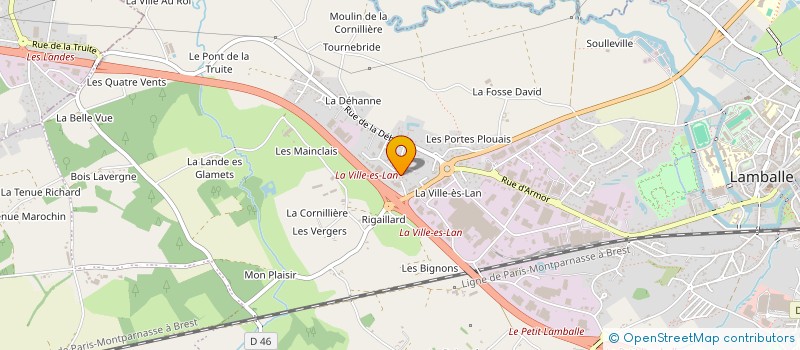 localisation de l'entreprise SYNDICAT NATIONAL DES AGENTS DE VOYAGE à LAMBALLE-ARMOR