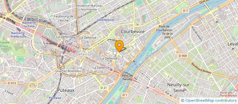 localisation de l'entreprise SYNDICAT NATIONAL DES MORTIERS INDUSTRIELS à COURBEVOIE