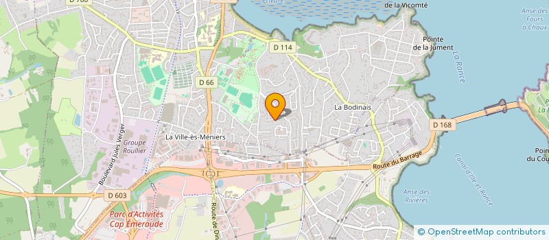 localisation de l'entreprise SYNDICAT NATIONAL DES PRATICIENS DE MUTUALITE AGRICOLE  DINARD