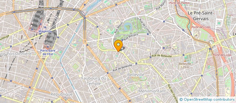 localisation de l'entreprise SYNDICAT NATIONAL DES TRANSPORTS URBAINS CFDT  PARIS