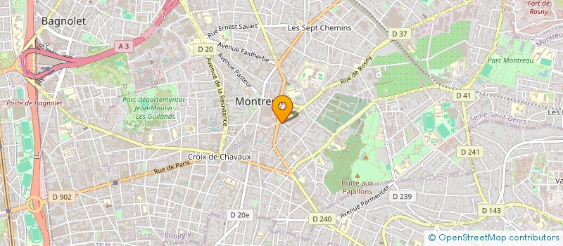 localisation de l'entreprise SYNDICAT NATIONAL LYCEES COLLEGES F O à MONTREUIL