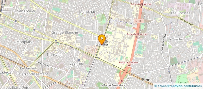 localisation de l'entreprise SYNDICAT NATIONAL PSYCHIATRES HOPITAUX à BRON