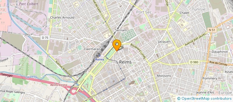 localisation de l'entreprise SYNDICAT NEGOCIANT BAFRICANT BOUCHONS à REIMS