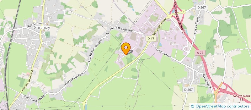 localisation de l'entreprise SYNDICAT NIVERNAIS ENERGIES ET MINES C.G.T  GARCHIZY