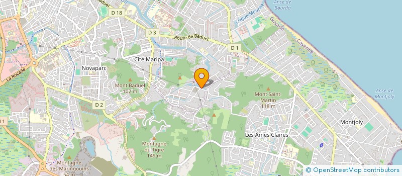 localisation de l'entreprise SYNDICAT ORPAILLEURS DE GUYANE  CAYENNE