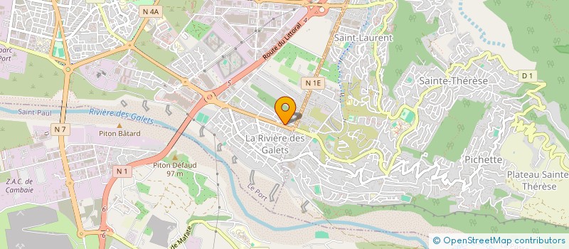 localisation de l'entreprise SYNDICAT ORTHOPHONISTES REGION REUNION  LE PORT