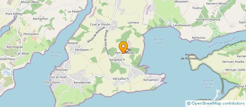 localisation de l'entreprise SYNDICAT OSTREICOLE ET MYTILICOLE  LOPERHET