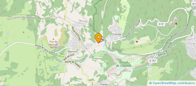 localisation de l'entreprise SYNDICAT OVIN DE ST AUBIN  SAINT-GENES-CHAMPANELLE