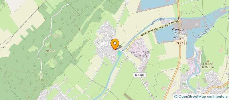 localisation de l'entreprise SYNDICAT PASTORAL DE VUILLECIN  VUILLECIN