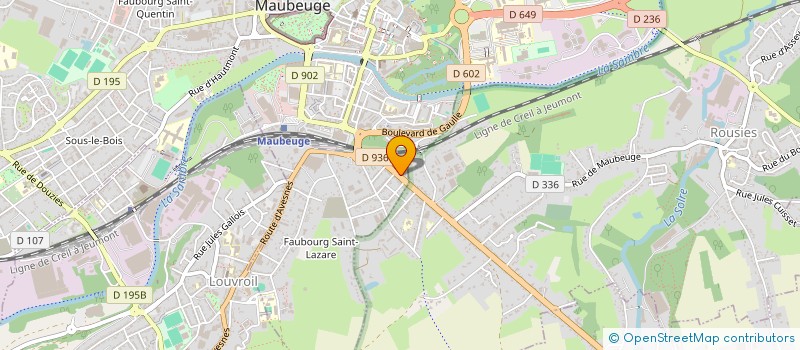 localisation de l'entreprise SYNDICAT PATRONAL DU TEXTILE  MAUBEUGE