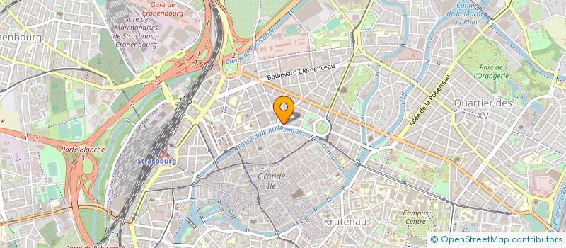 localisation de l'entreprise SYNDICAT PATRONAL INDUSTRIES GRAPHIQUES à STRASBOURG