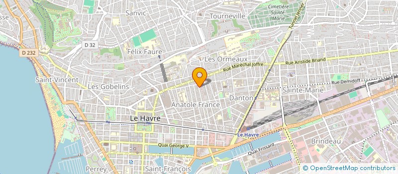 localisation de l'entreprise SYNDICAT PERI à LE HAVRE