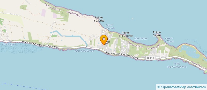 localisation de l'entreprise SYNDICAT POINTE DES CHATEAUX  SAINT-FRANCOIS