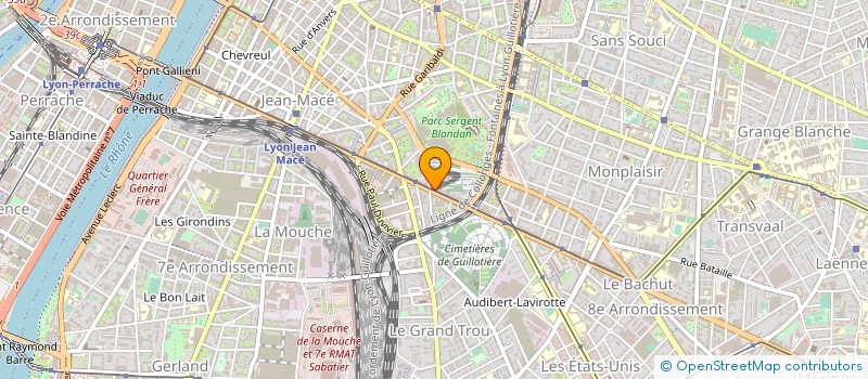 localisation de l'entreprise SYNDICAT POMPES FUNEBRES INTERCOMMUNALES AGGLOMERATION LYONNAISE à LYON